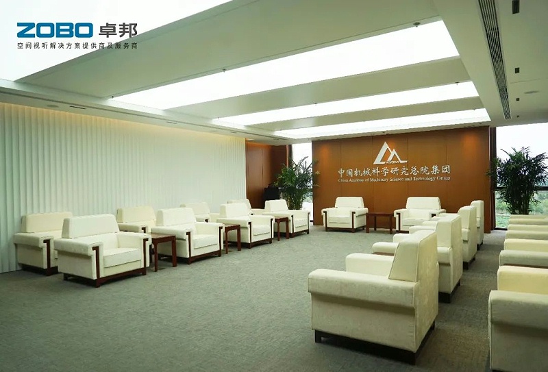 2021ZOBO蜜桃在线观看网站助力首都科技创新建设丨为中国机械研究总院集团怀柔科技创新基地，提供空间视听解决方案及服务 A1楼虚拟抠像演播室