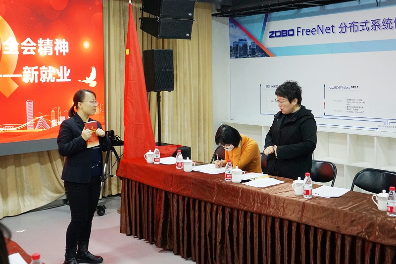ZOBO蜜桃在线观看网站党支部丨开展“学习贯彻党的十九届六中全会精神”主题党日活动