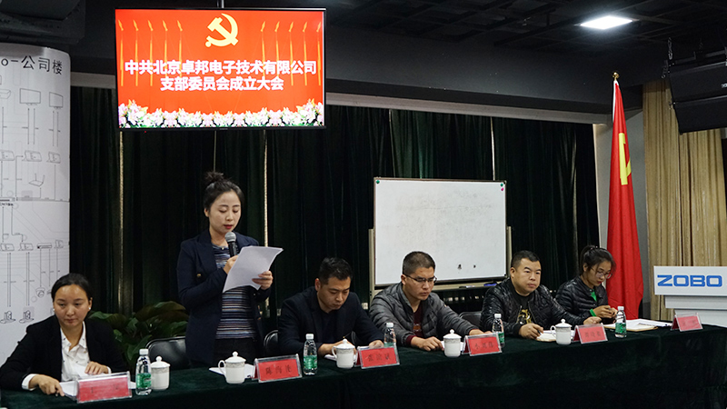 中共北京蜜桃在线观看网站电子技术有限公司支部委员会成立